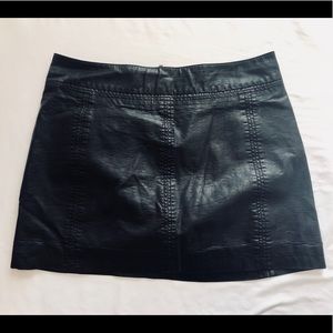 Free People Leather Skirt